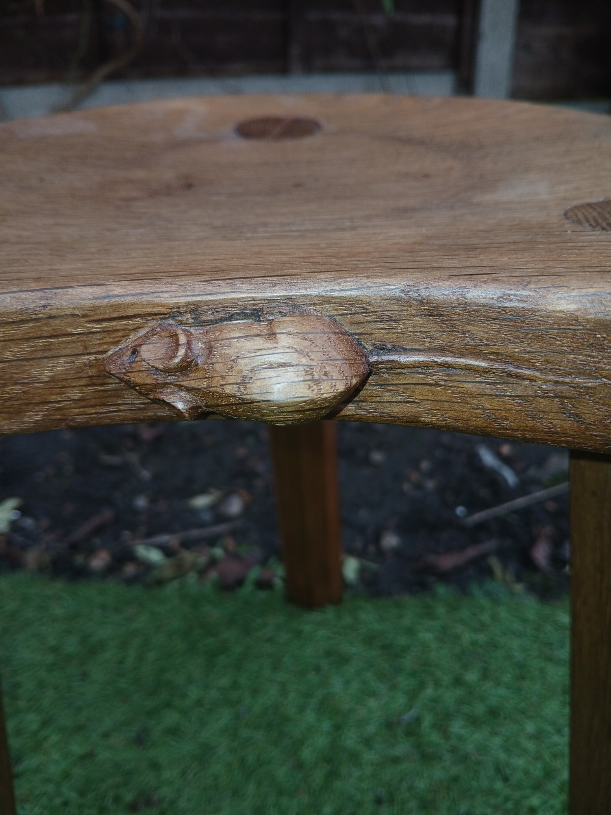 Robert Thompson 'The Mouseman' Stool Pre 1930s Vintage