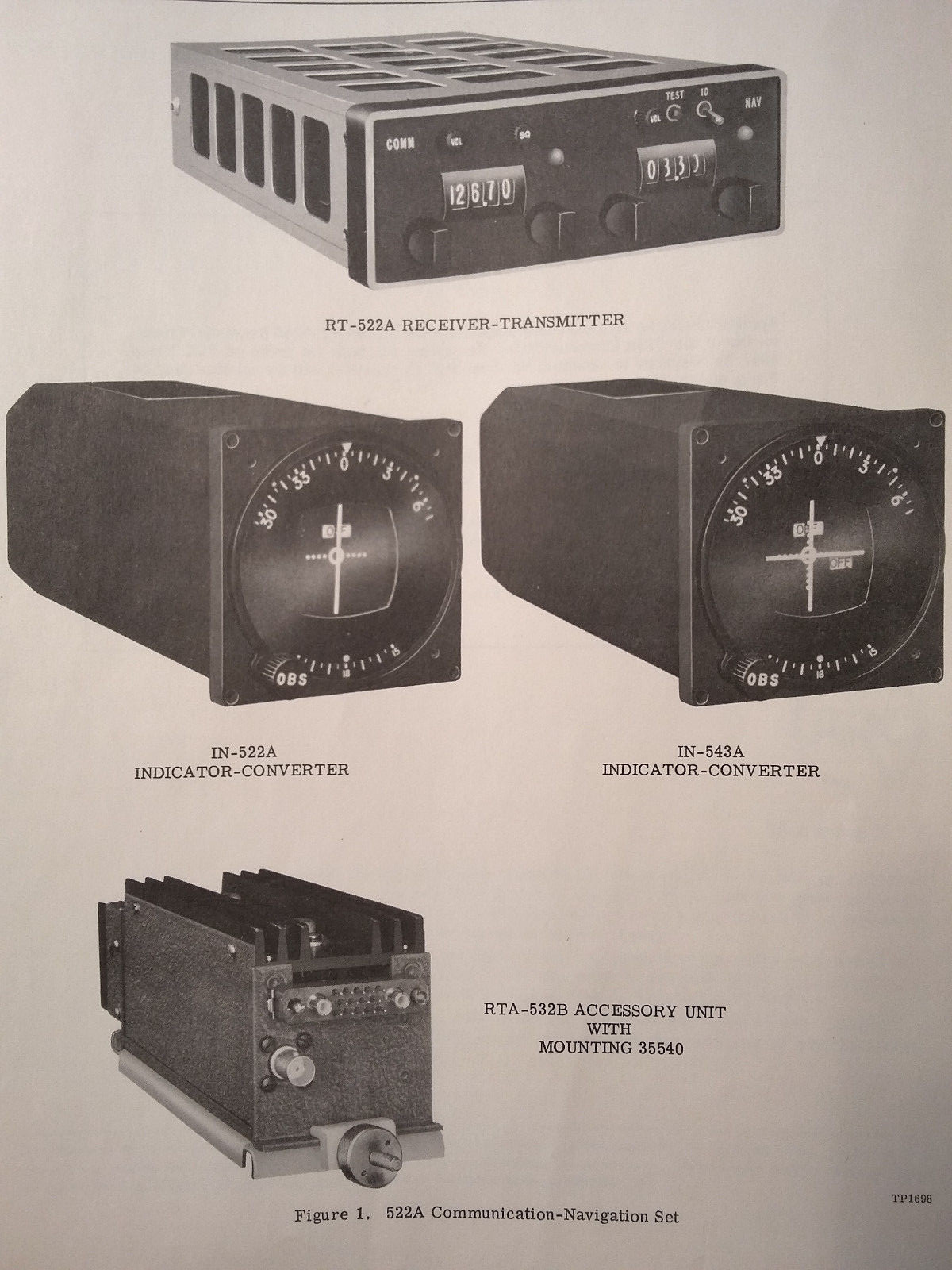 ARC 522A, 532A & 542A Nav Com Install & Service Instruction manual