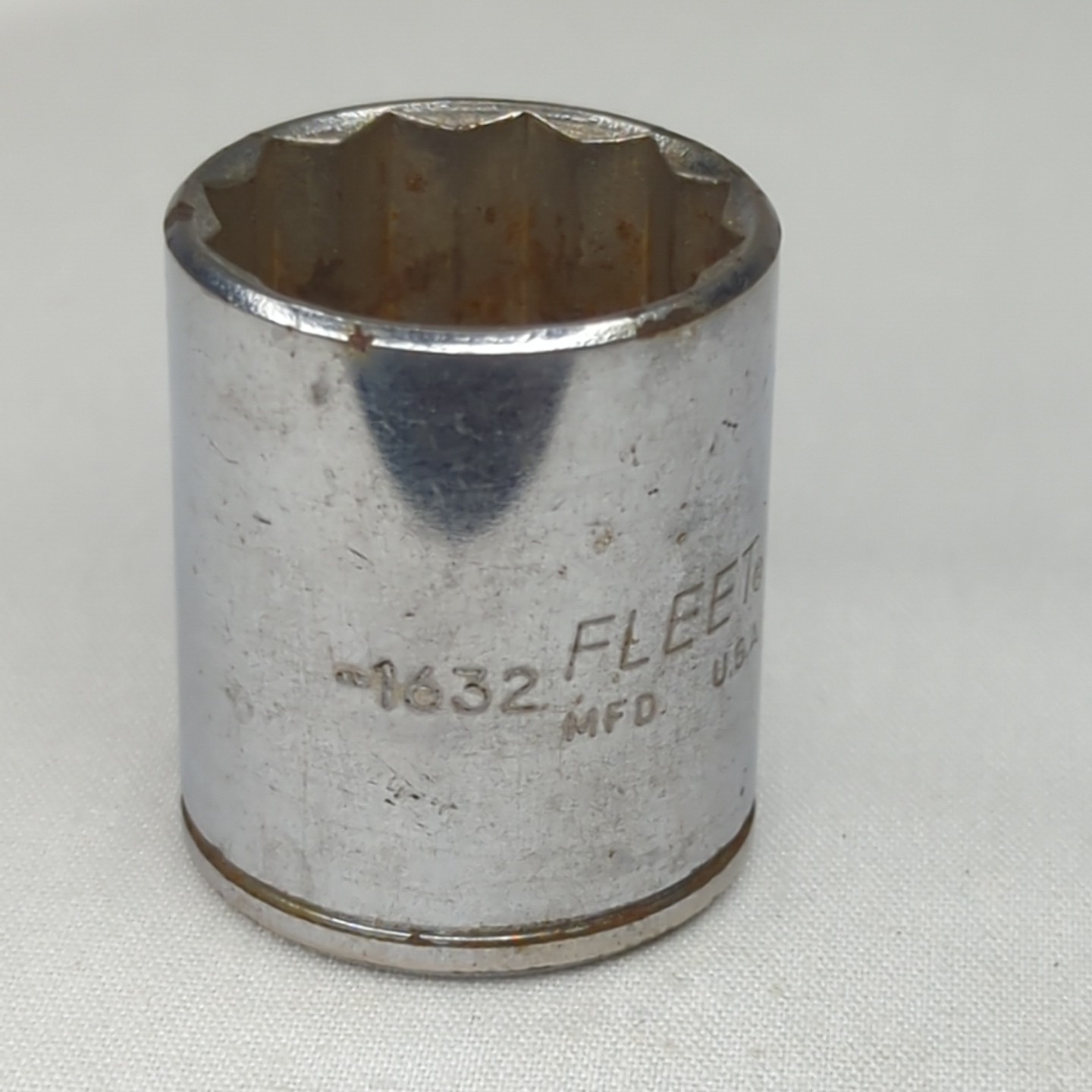 Fleet Size 1" SAE 1/2" Drive 12 Point Socket 1632 USA