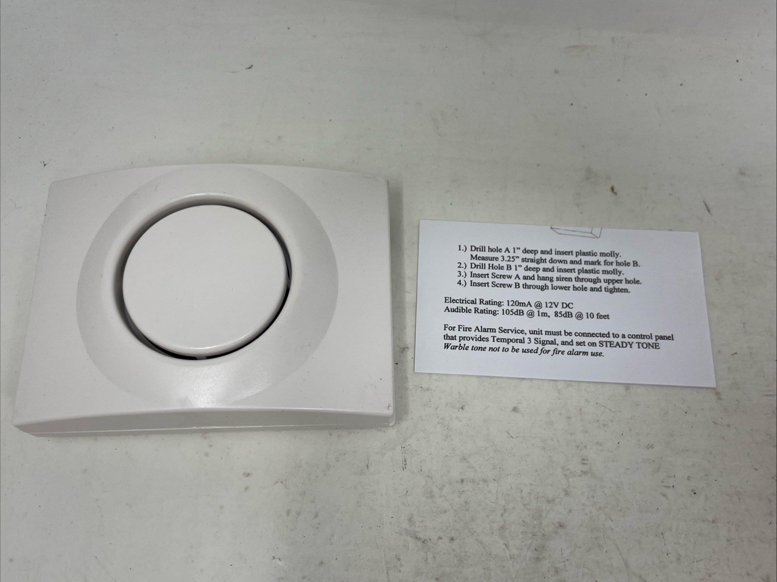 Honeywell Wave2PD Piezo-Dynamic Indoor Siren (D9)