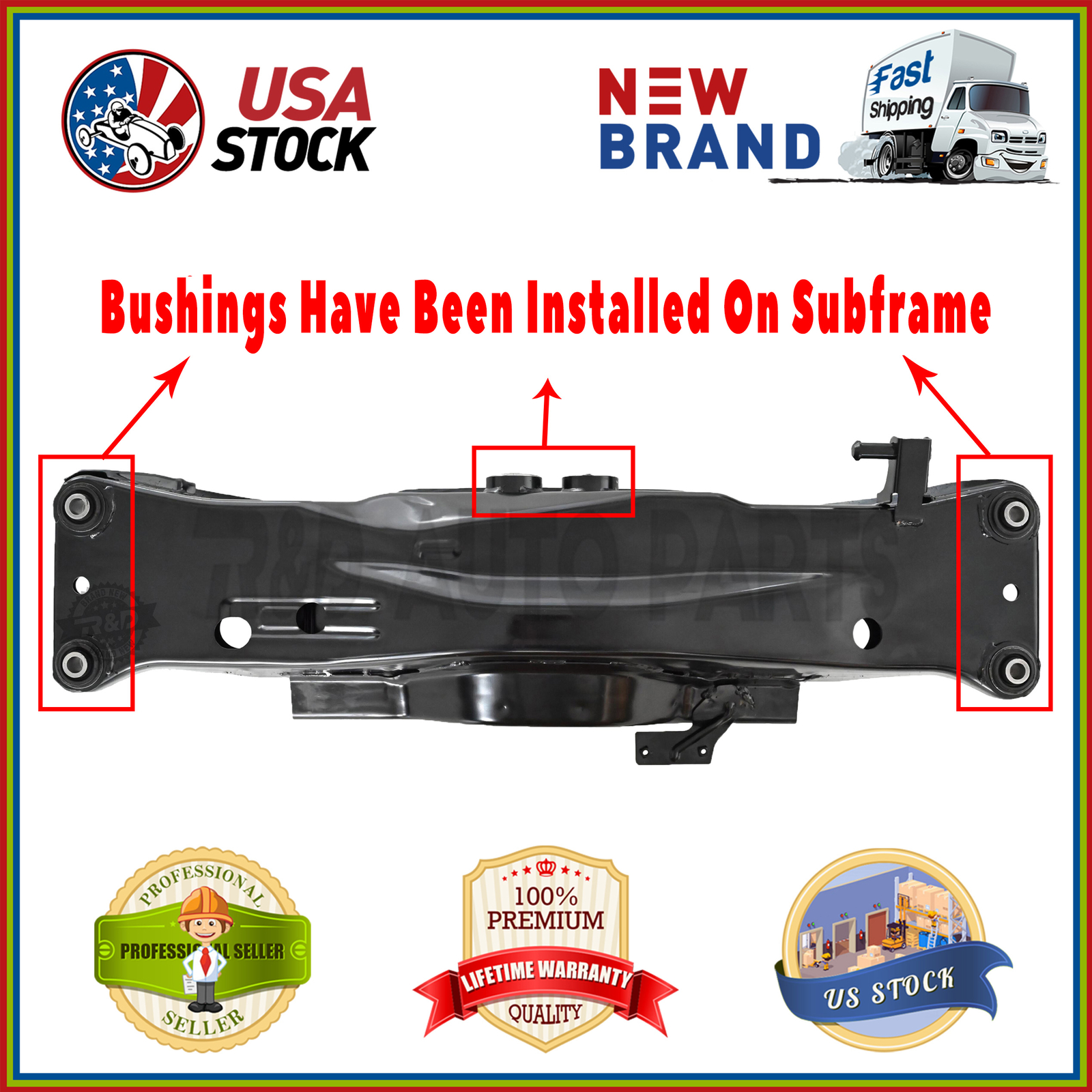 Rear Subframe Suspension Crossmember for Subaru Legacy Outback 1991-1998 4WD AWD