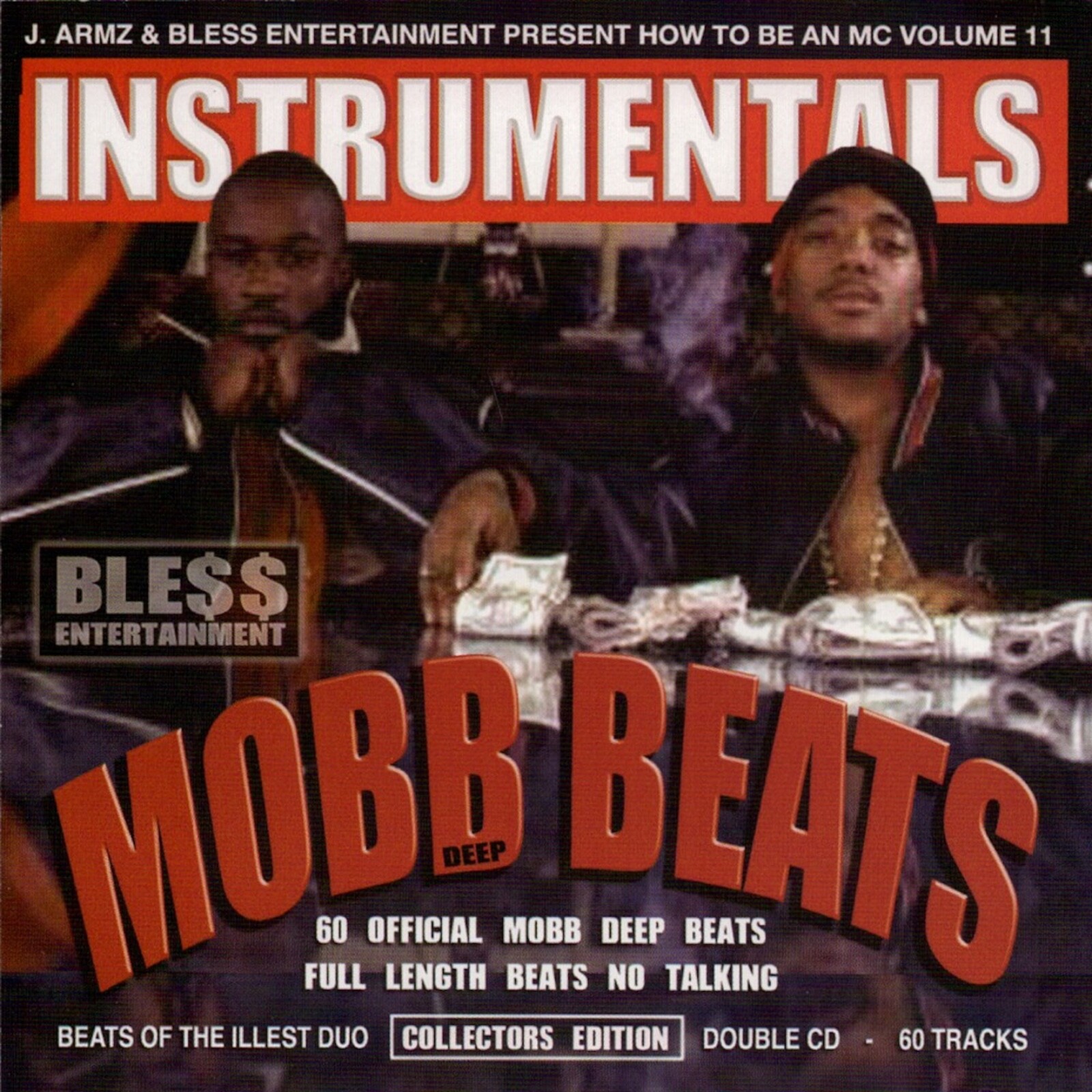 DJ J ARMZ MOBB DEEP HOW TO BE AN MC INSTRUMENTALS DOUBLE CD MIXTAPE