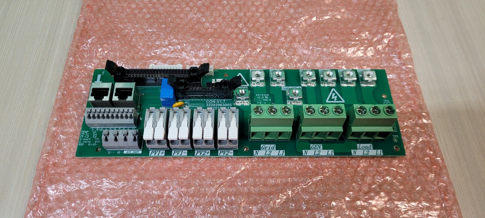 DEYE SOLAR INVERTER POWER BREAKER CONTROL PANEL PCB CON-V1.7 32202063005