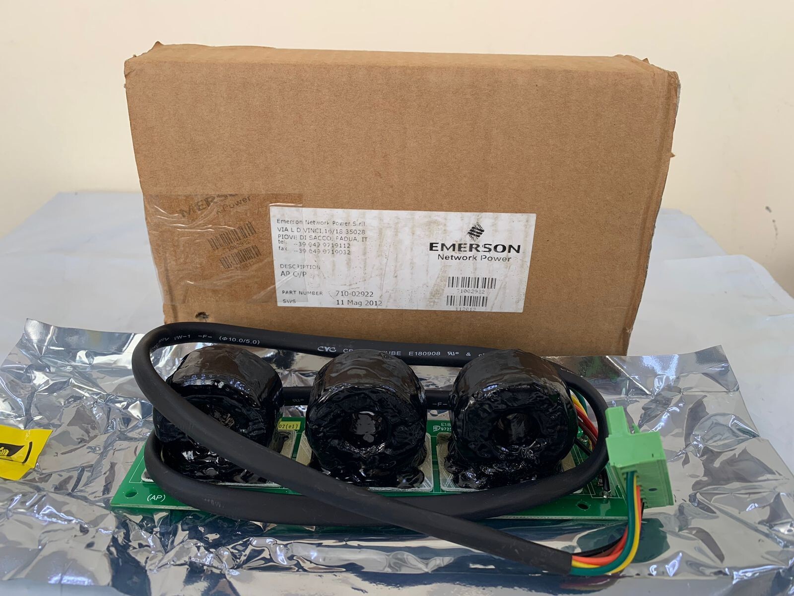 Emerson / AP O/P Board / 710-02922 / 02922-01107311710002 (e1) / 098-02922-00