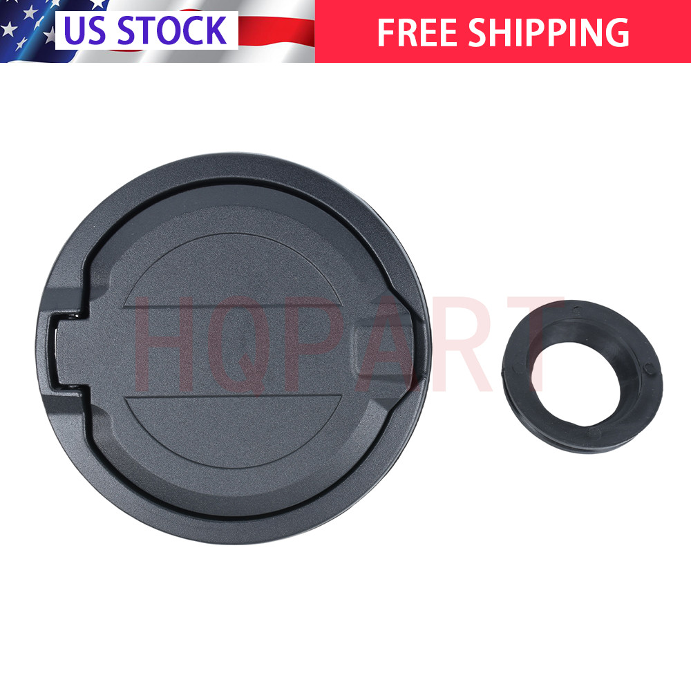 OE 82215123AB For 2018-2025 Jeep Wrangler JL Fuel Door Black Aluminum