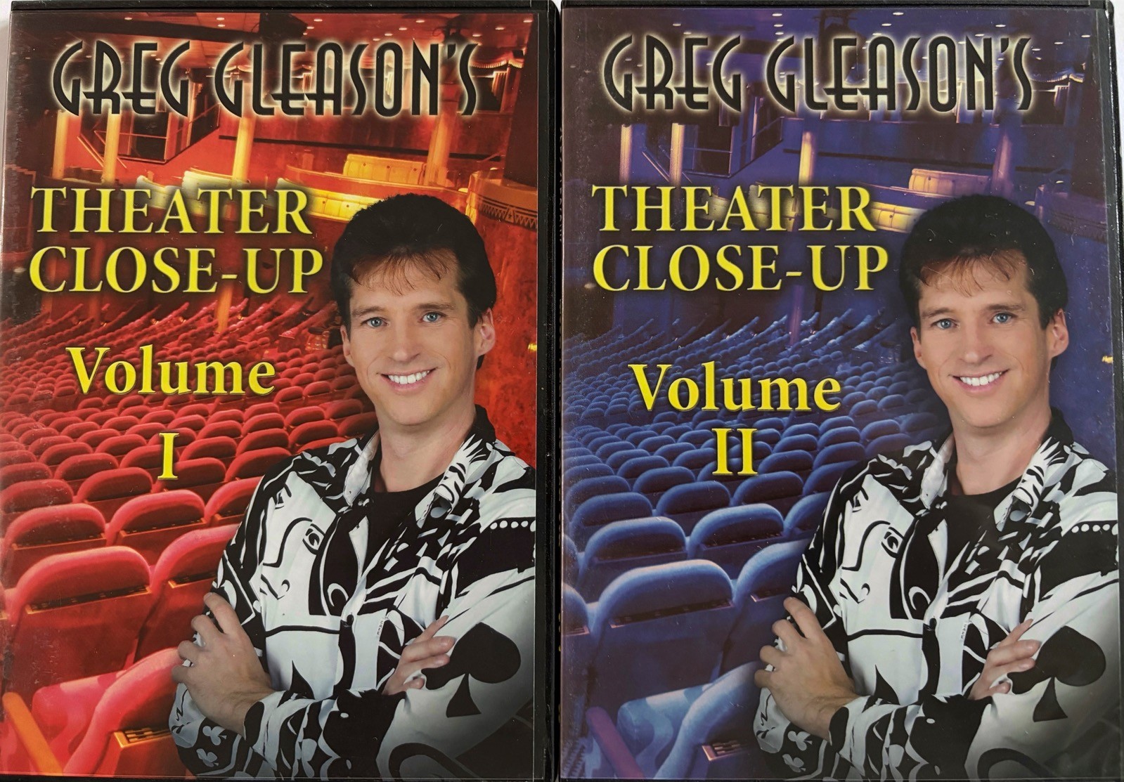 Set Of 2 x GREG GLEASON - Theater Close-Up - Magic DVDs As Pictured S38