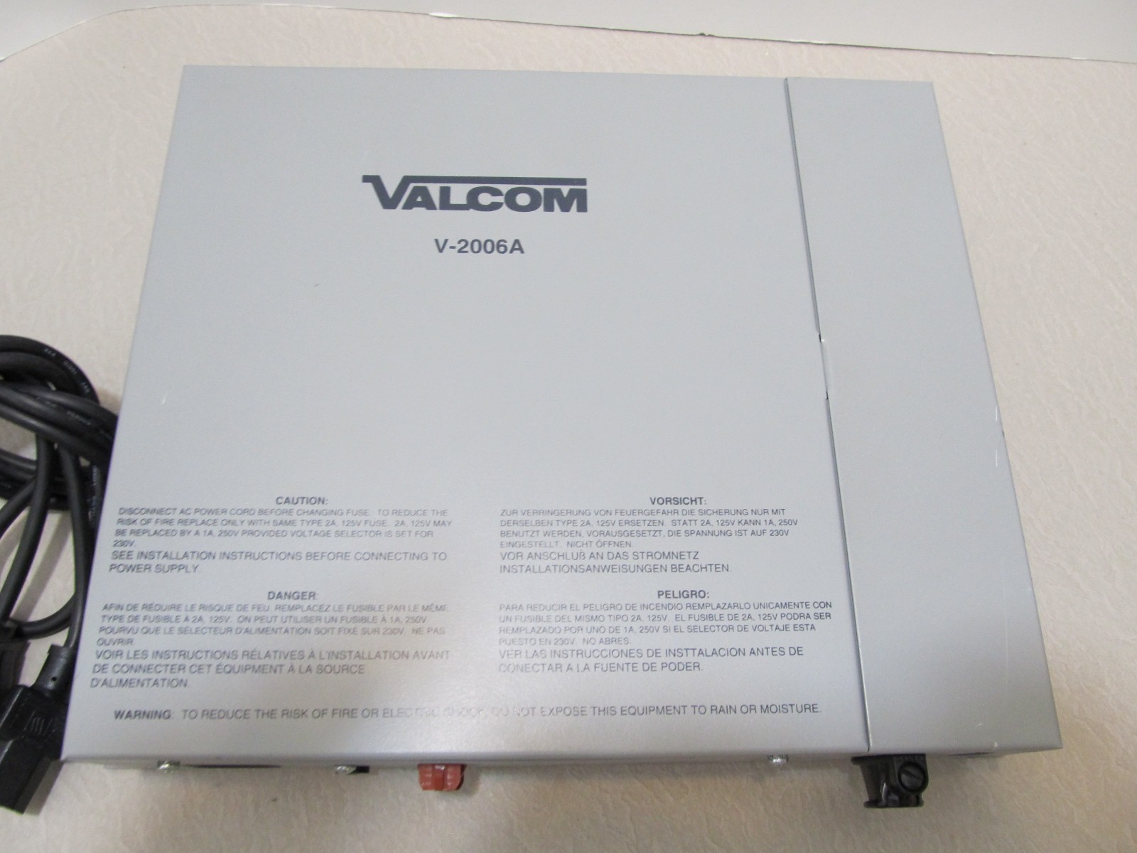 Valcom V-2006A 6-Zone 1-Way Page Control