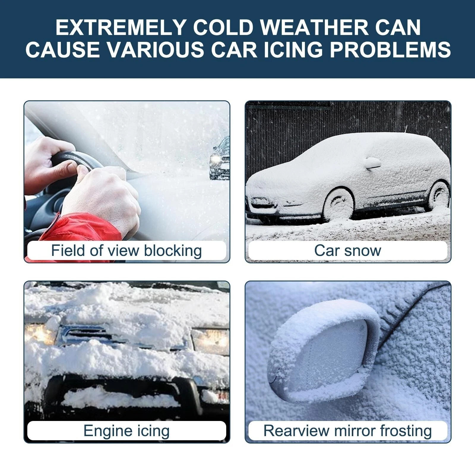 1 PC Electromagnetic Snow Removal Car Deicer Molecular Anti Snow Removal Winter