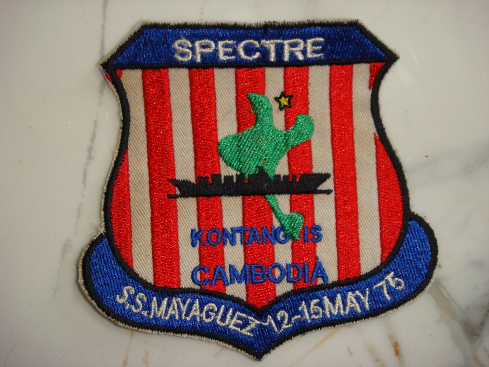 US 16th SOS RESCUE OF SS.MAYAGUEZ 12-15 MAY 75, VIETNAM WAR PATCH