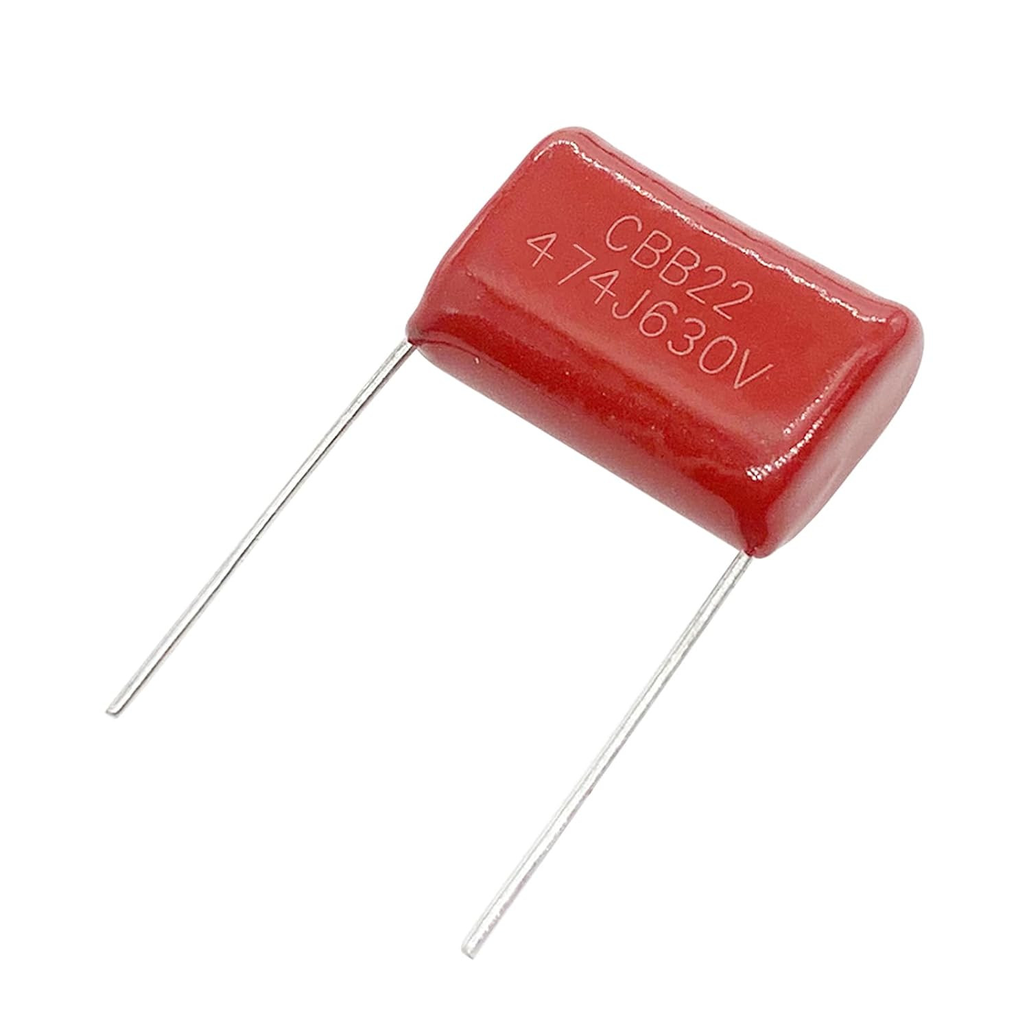 20Pcs CBB22 630V 474J 0.47UF 470NF Metallized Polypropylene Film Capacitors