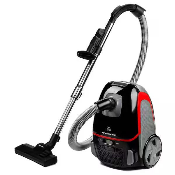3-Stage Filtration Canister Vacuum with Hepa Filter, Energy-Saving Speed Control