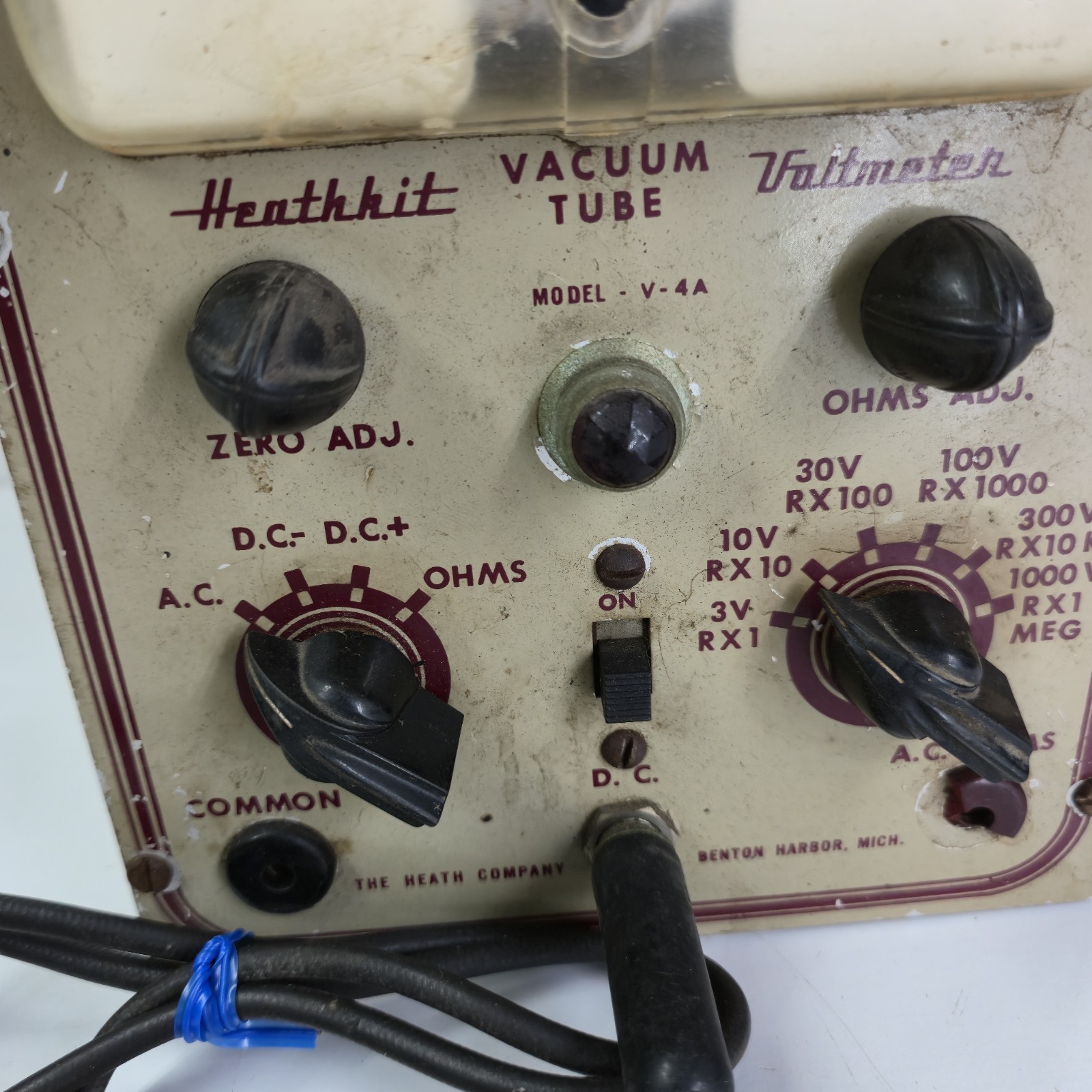 Vintage Heathkit Vacuum Tube Voltmeter Model V-4A