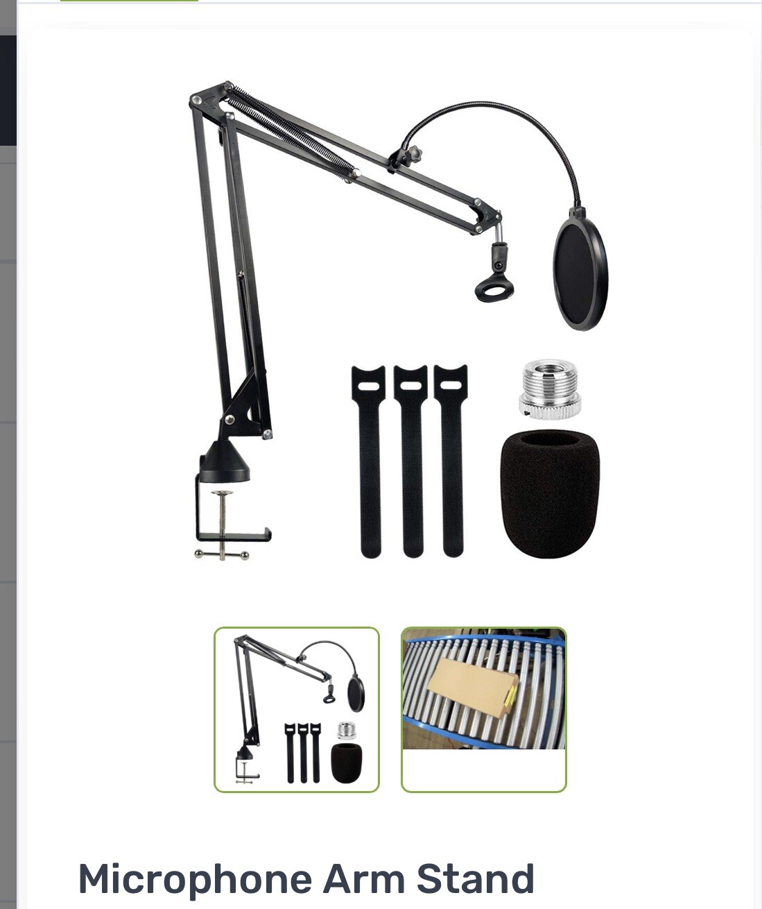 microphone swing arm clamp on stand