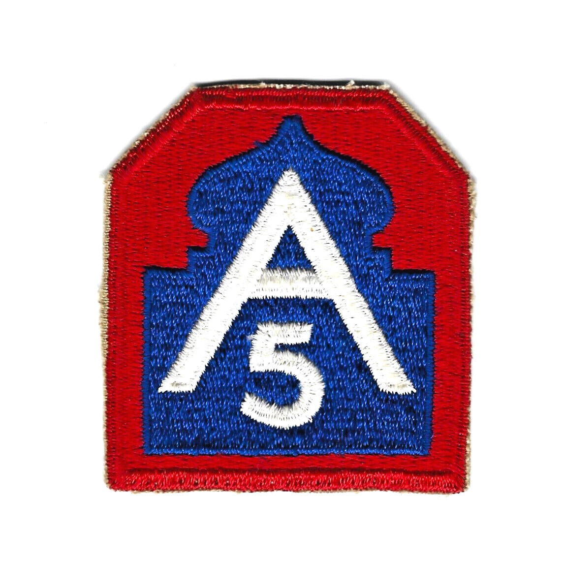 5th ARMY Military Patch WWII Uniform Insignia Embroidered Big A With 5