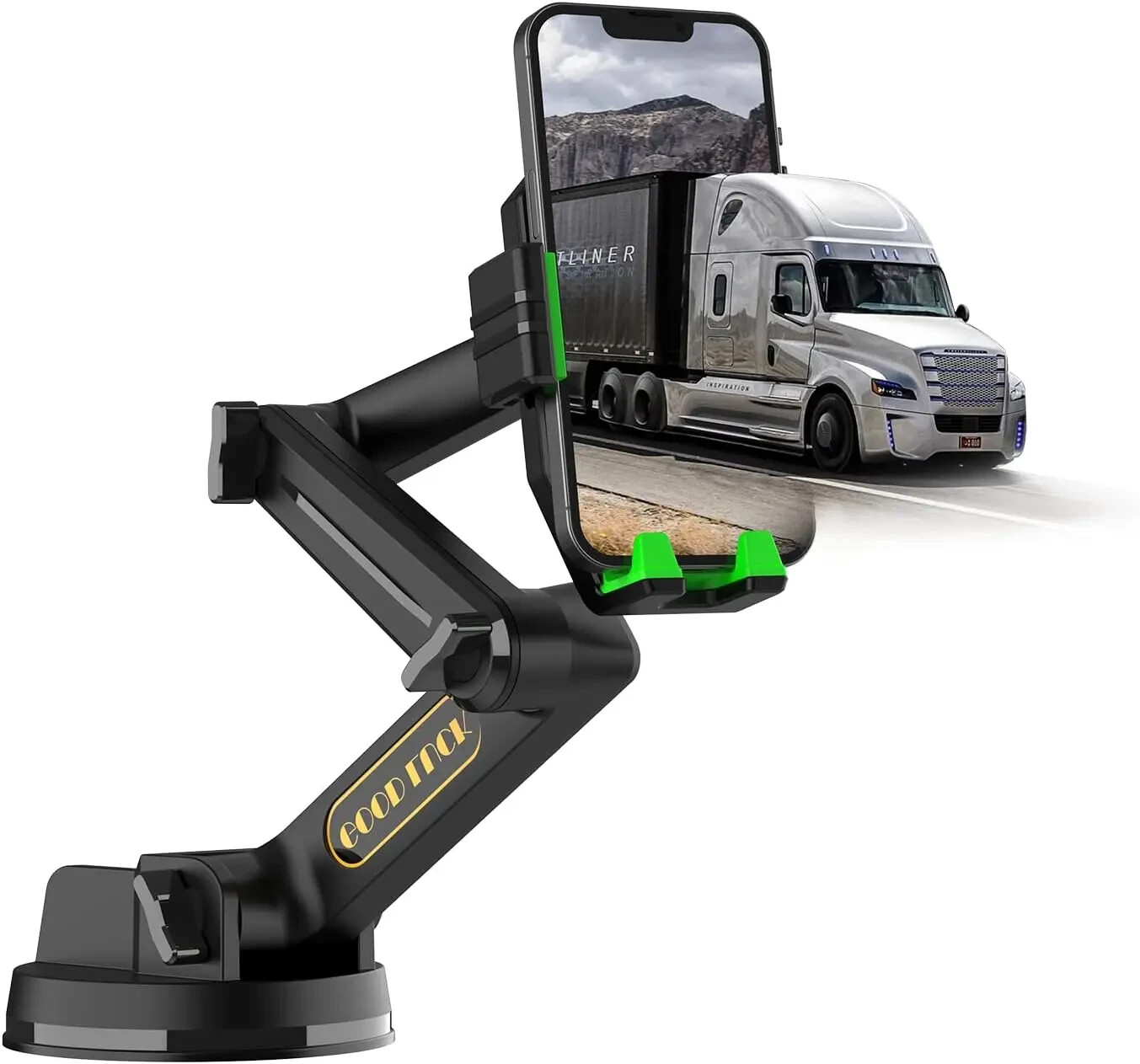 Truck Car Phone Holder Mount Heavy Duty for Dashboard Windshield Long Anti-Shake