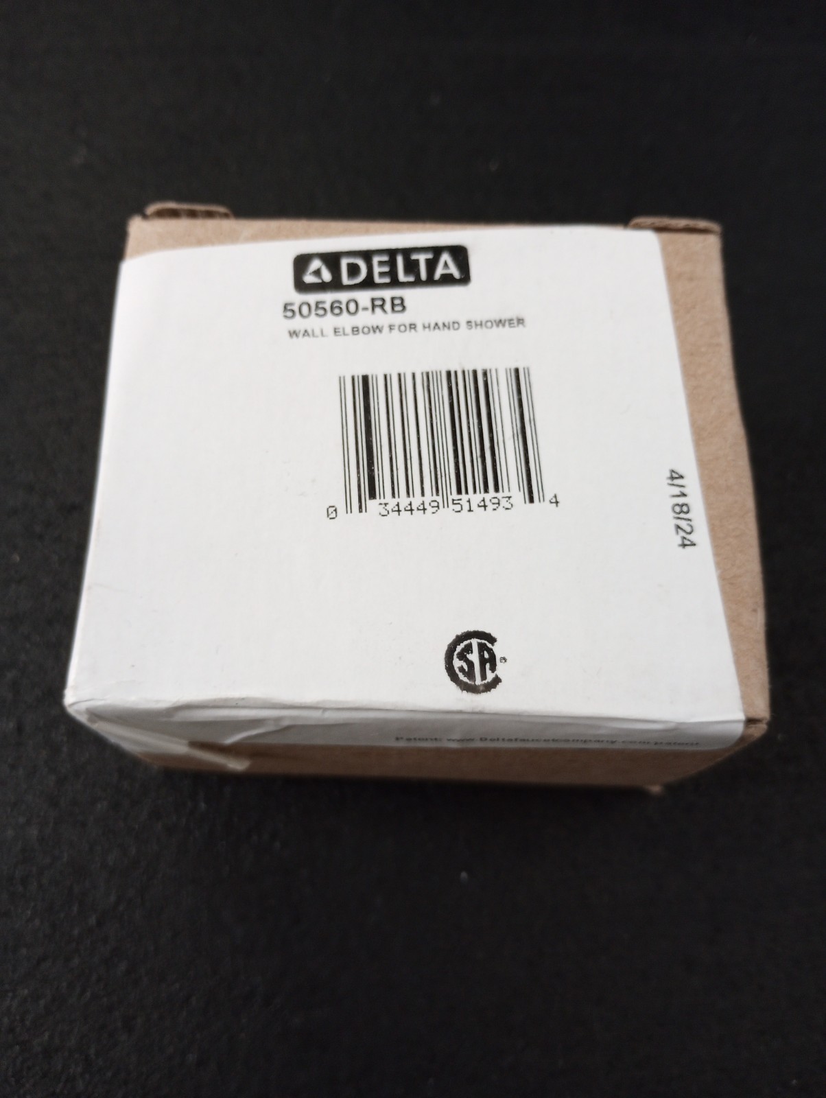 DELTA 50560-RB VEN BRZ WALL ELBOW F/HAND SHOWER 034449514934