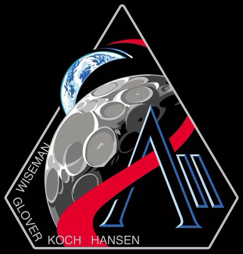 NASA ARTEMIS 2 OFFICIAL PATCH - 3.5”