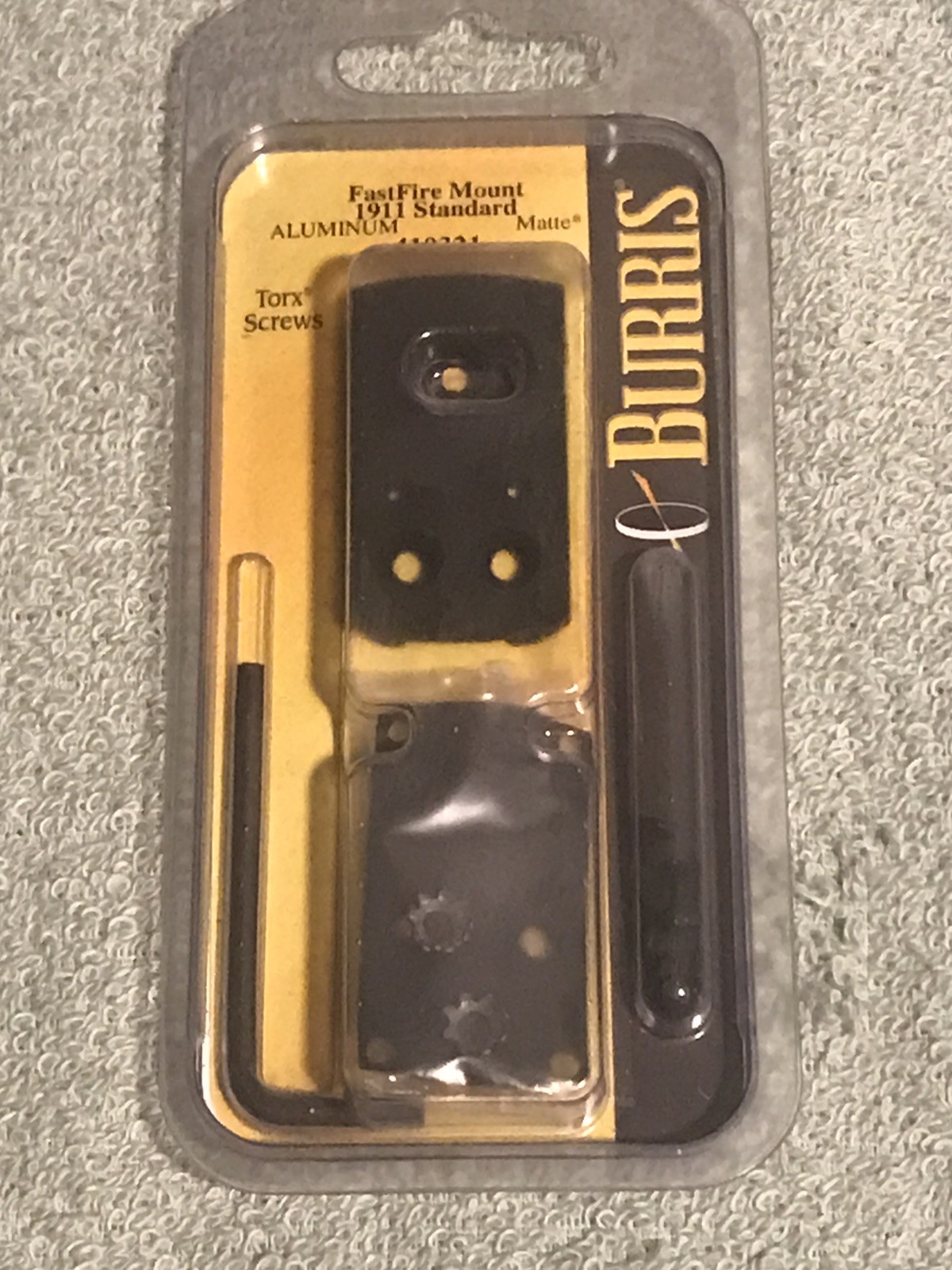 Burris Fast Fire Mount 1911 Standard Matte Incl Torx Screws/wrench NEW