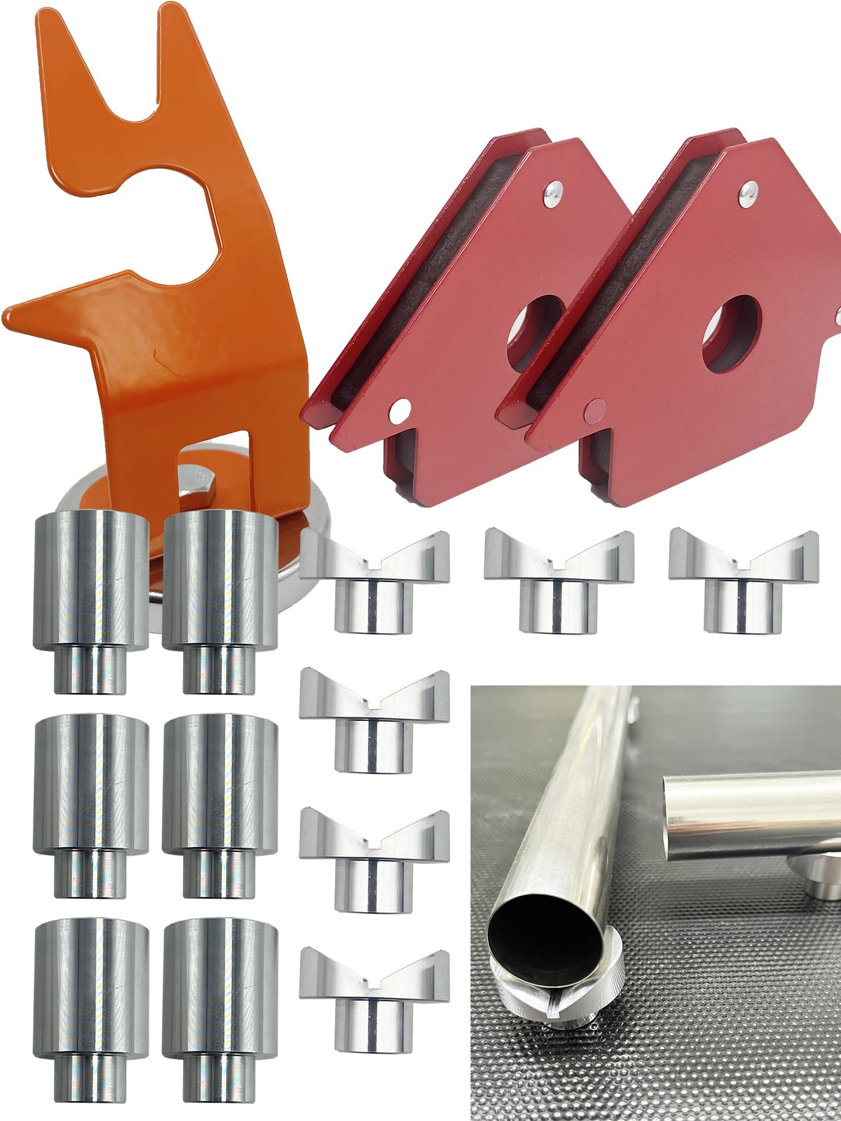 Welding Table Fixture Pins 12 Pcs 5/8 x 1 x 1.5 Stop Alignment Aluminum Acces...