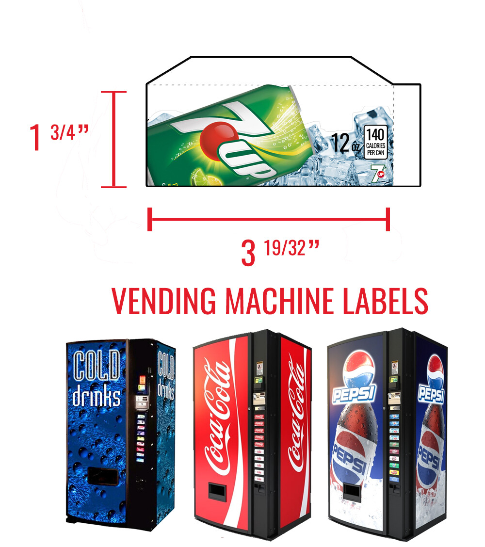 (10) Vendo 721 Labels - Flavor Strips - VARIETY PACK