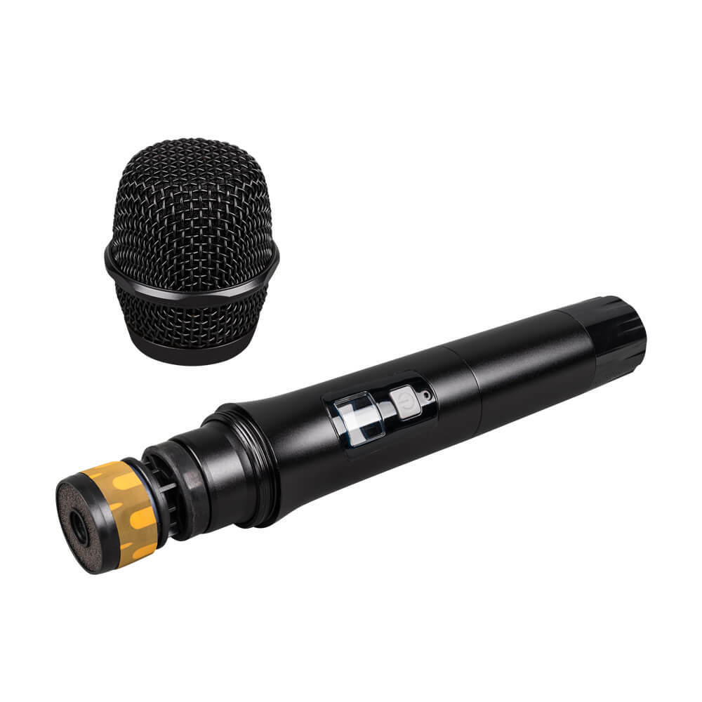 Wireless Microphone System Pro Audio UHF 4 Channel 4 Handheld Metal Dynamic Mic