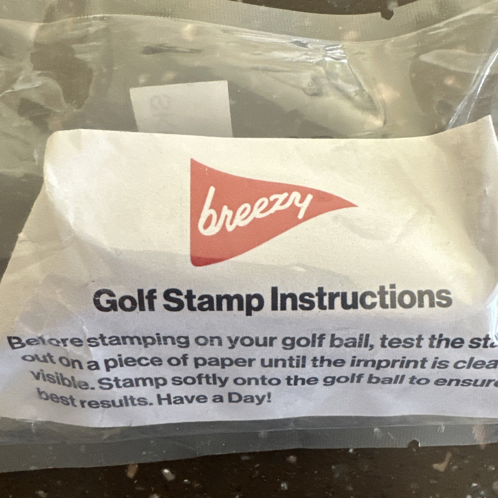 BREEZY GOLF HAVE A DAY BALL MARKER NEW IN PACKAGE GREAT GIFT IDEA