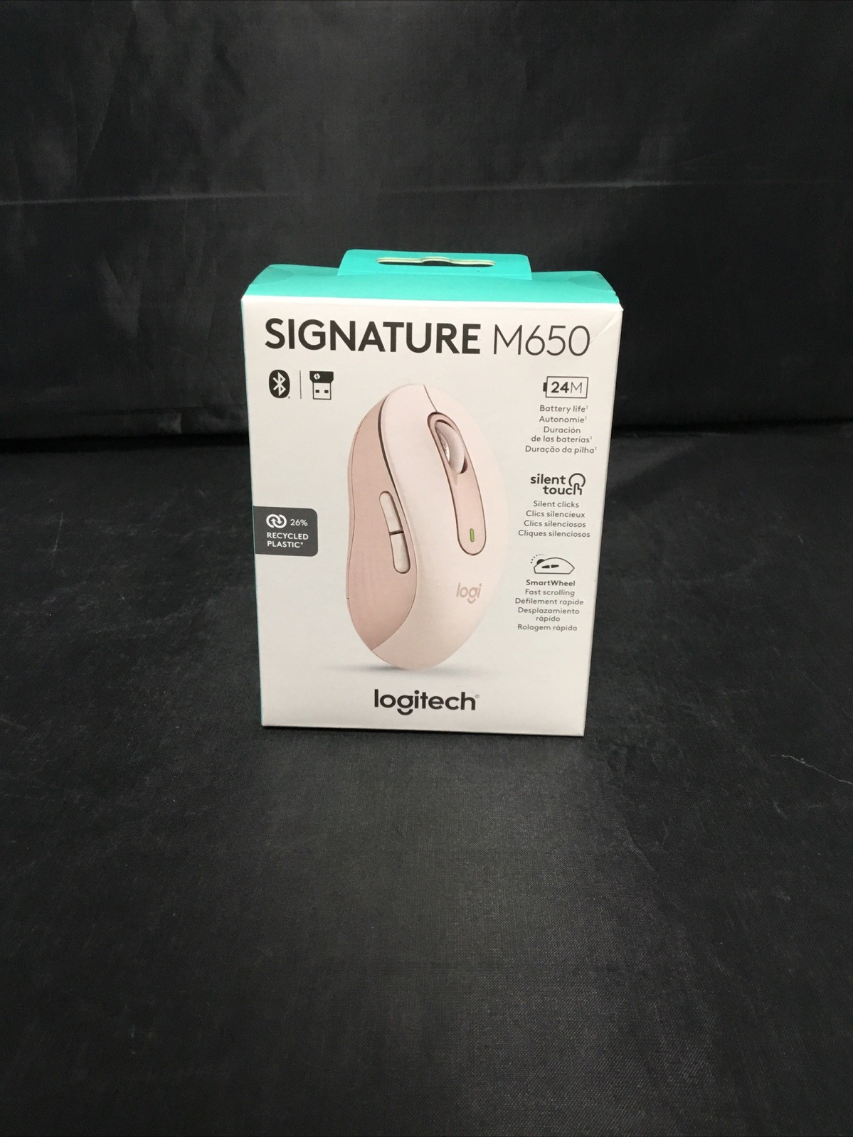 Logitech Signature M650 Wireless Scroll Mouse ROSE (910-006251) Brand New