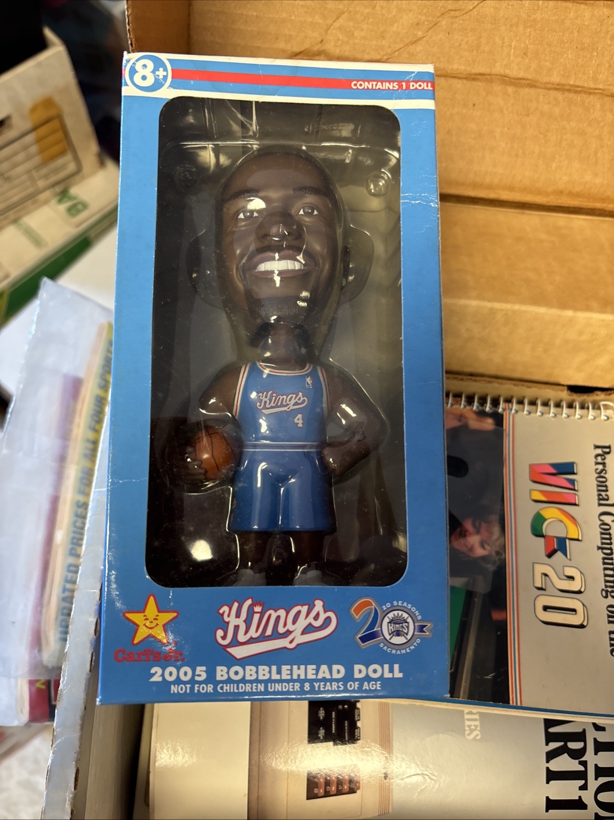 2005 Chris Webber Sacramento Kings Carls Jr Basketball Bobble head New