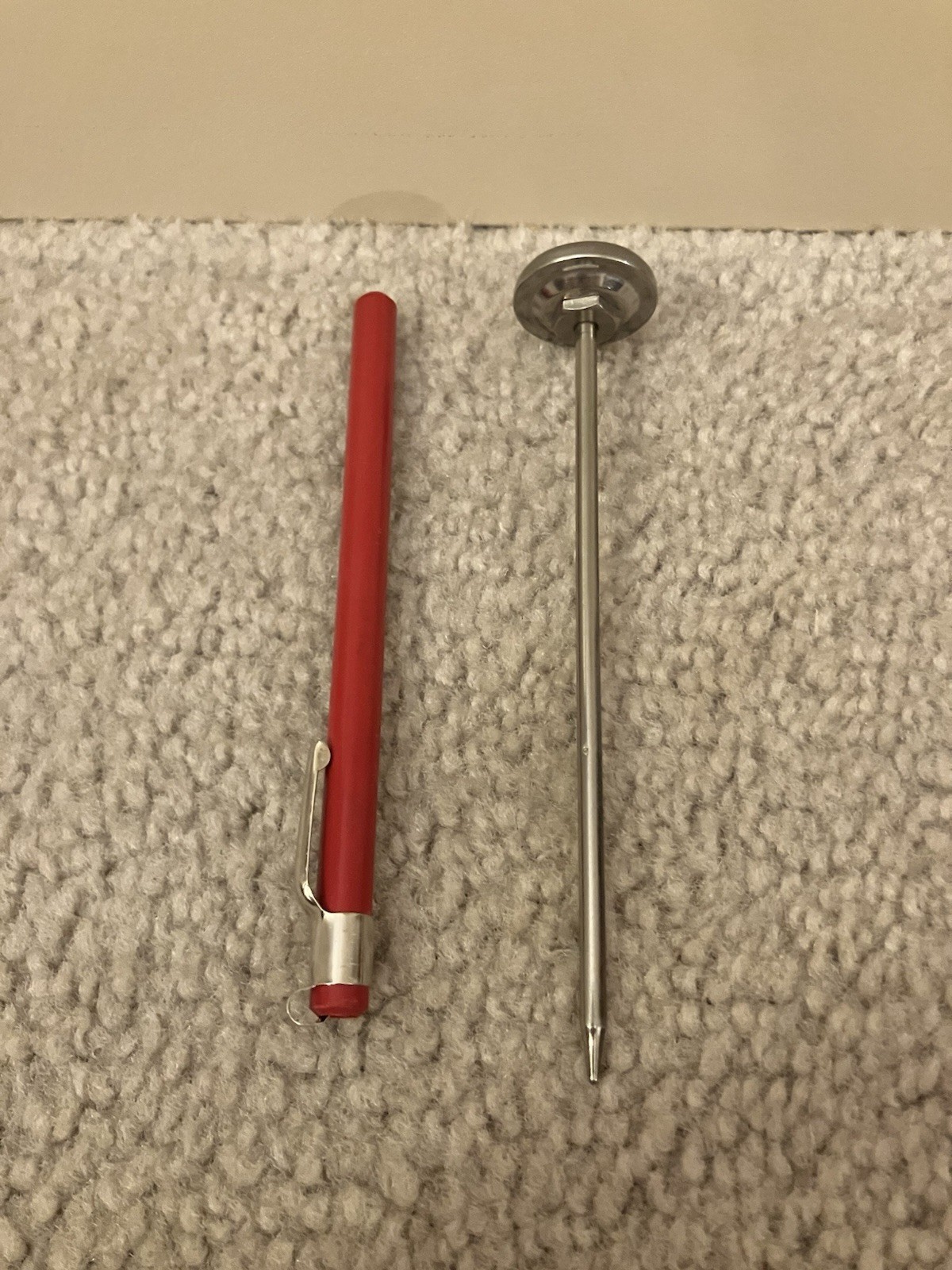 Pocket Dial Thermometer 0°-220°F, 1 In. Face