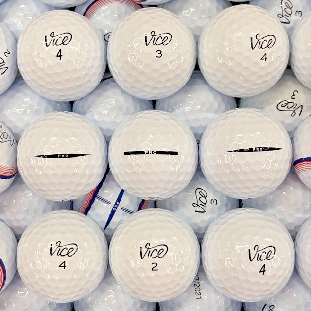 50 Vice Pro Bulk Lot Used Golf Balls 5A Mint Condition White