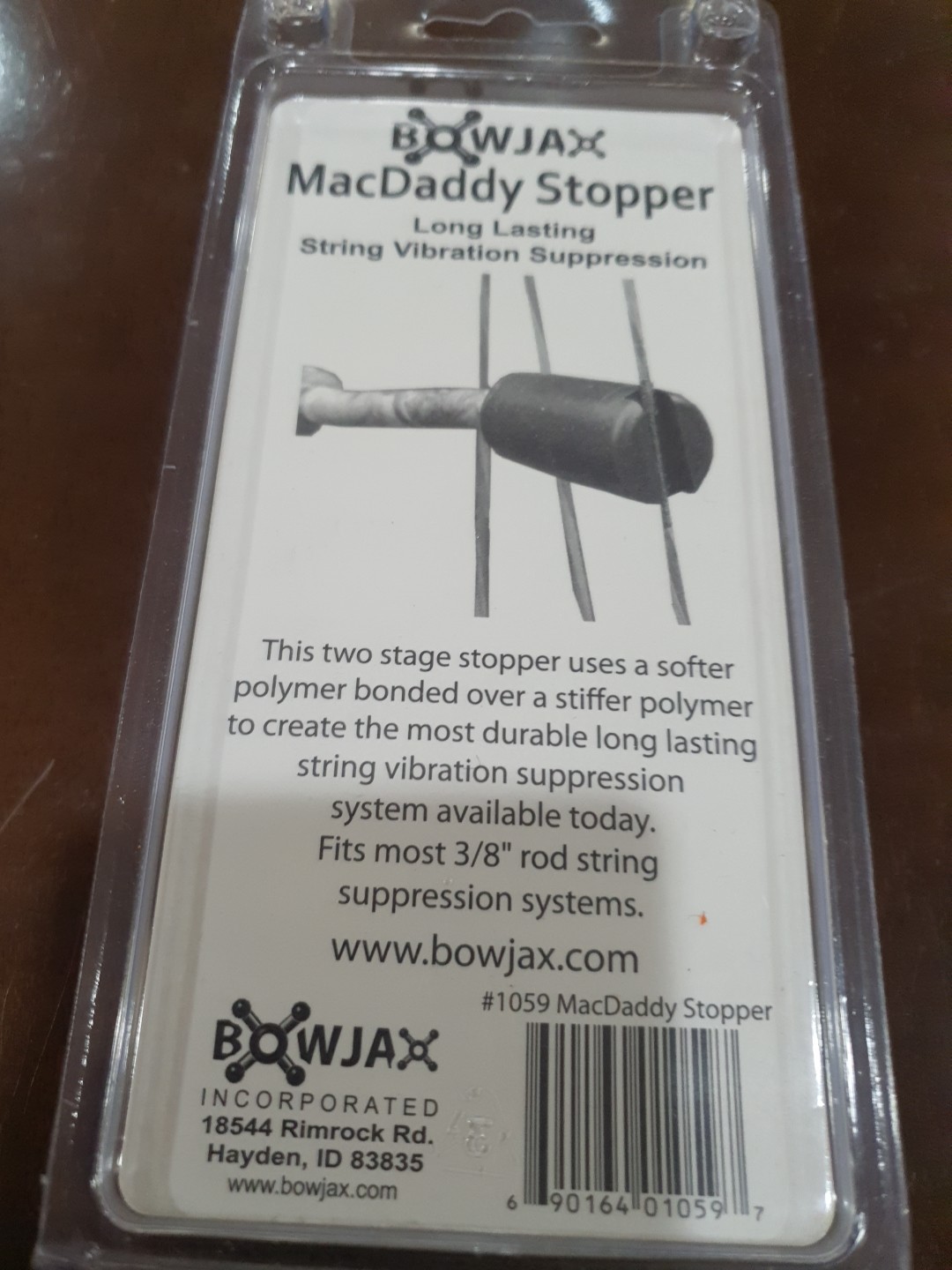 BowJax MacDaddy Stopper, 3/8"—#1059 NIP—-A23