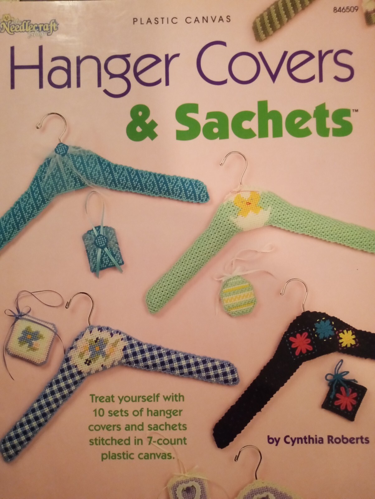 Plastic Canvas Hanger Covers Patterns Sachets Plastic Canvas Pattern Book