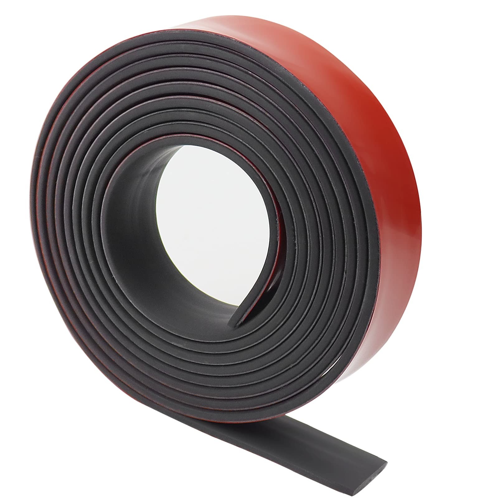 Adhesive Rubber Strips Neoprene Sheet, 1" Wide, 1/8" Thick, 10' Long