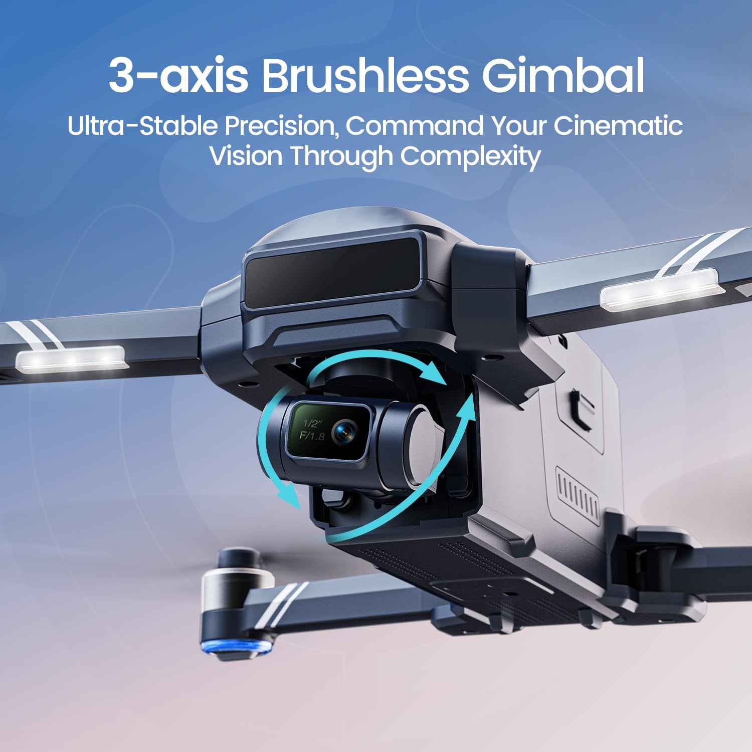Holy Stone HS600D Camera Drone 3-Axis Gimbal 6KM TX