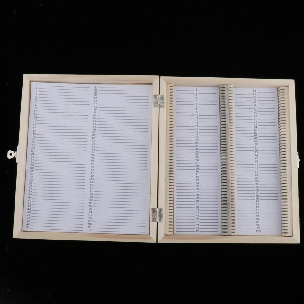 Microscope Storage Box Case Container Slide Holder