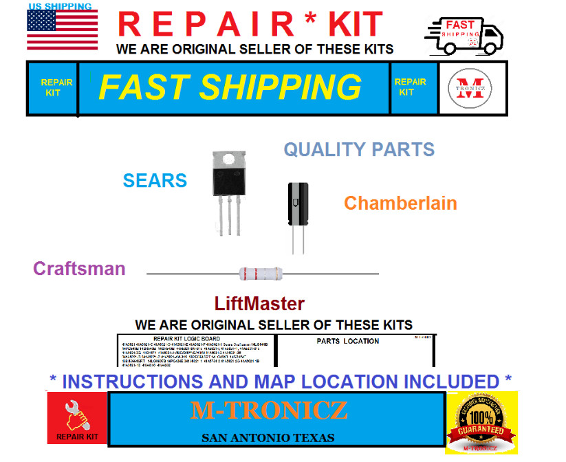 REPAIR KIT  For  LiftMaster  Logic Board  41D4674-10   41D4674-10E