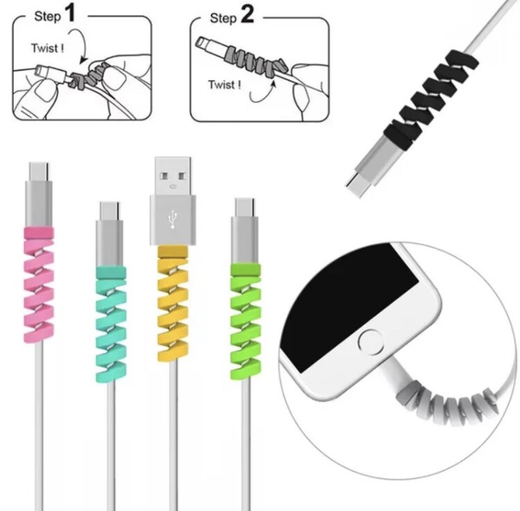 2 pack 6ft Charger Cable Charging Cord For iPhone With Cable Protector