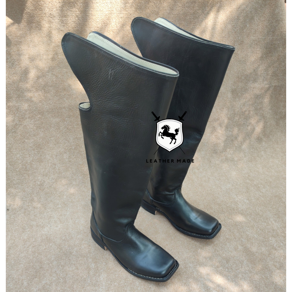 Dragoon Cavalry Boots Civil War Handmade SIZE 5 - 15 Handmade Boots