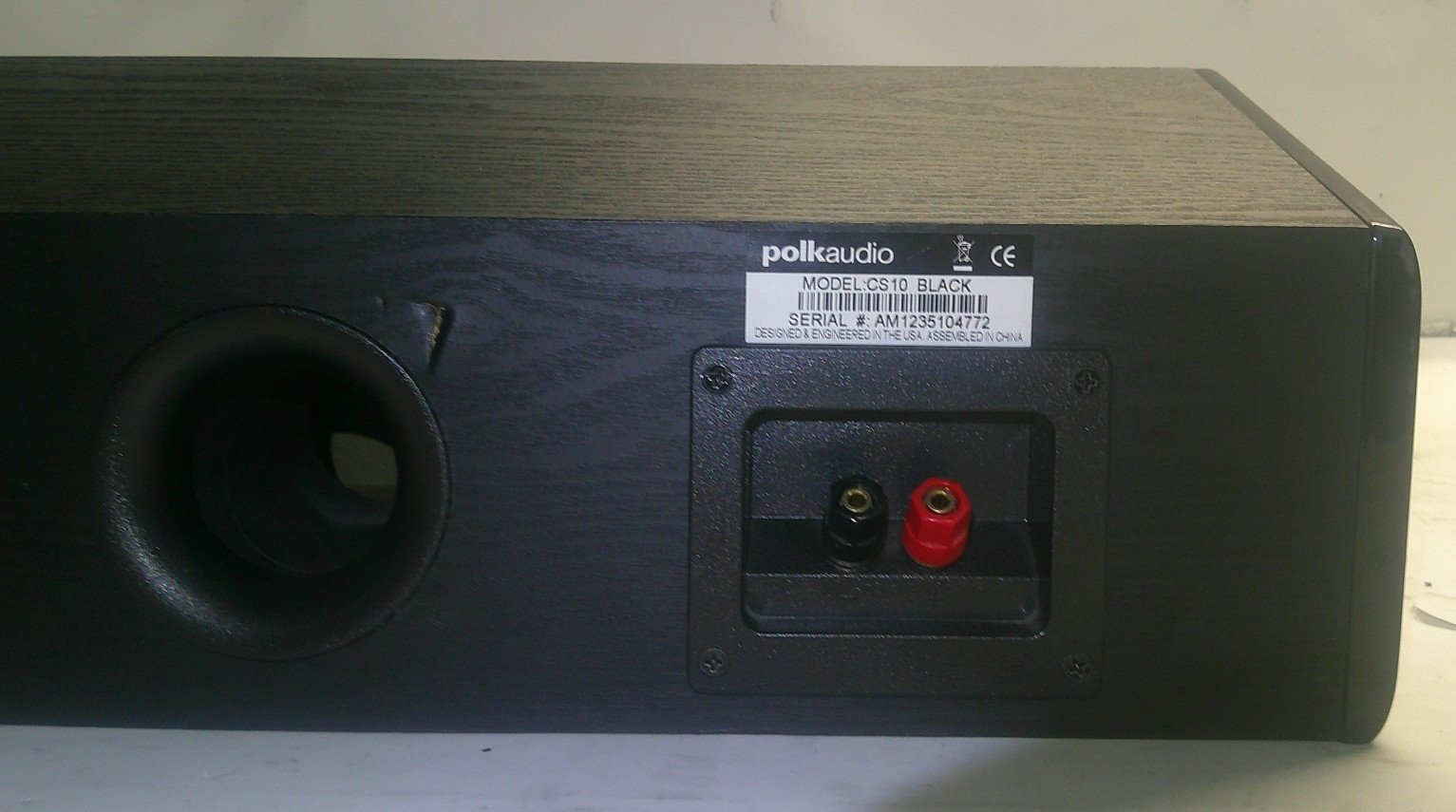 PolkAudio CS10 Black Center Channel Speaker