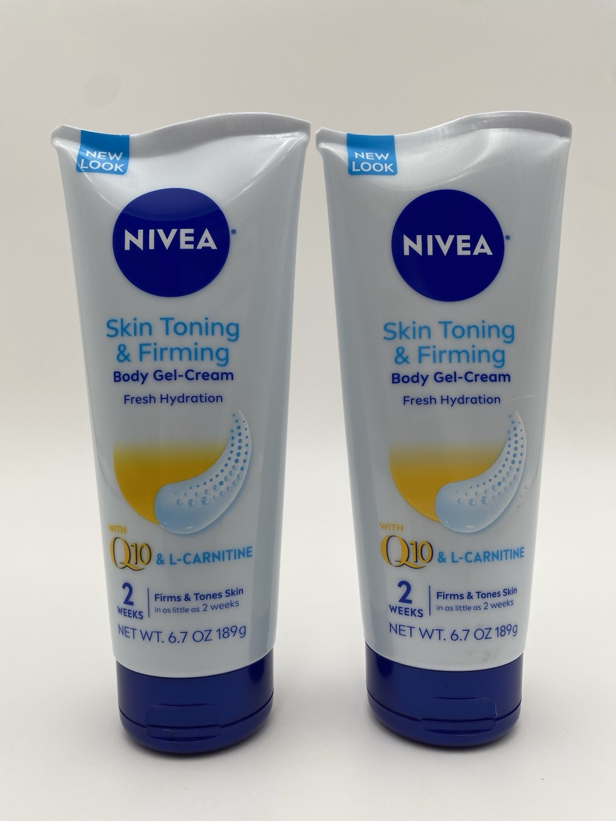 NIVEA Skin Toning and Firming Body Gel-Cream with Q10, 6.7 Oz Tube Lot Of 2