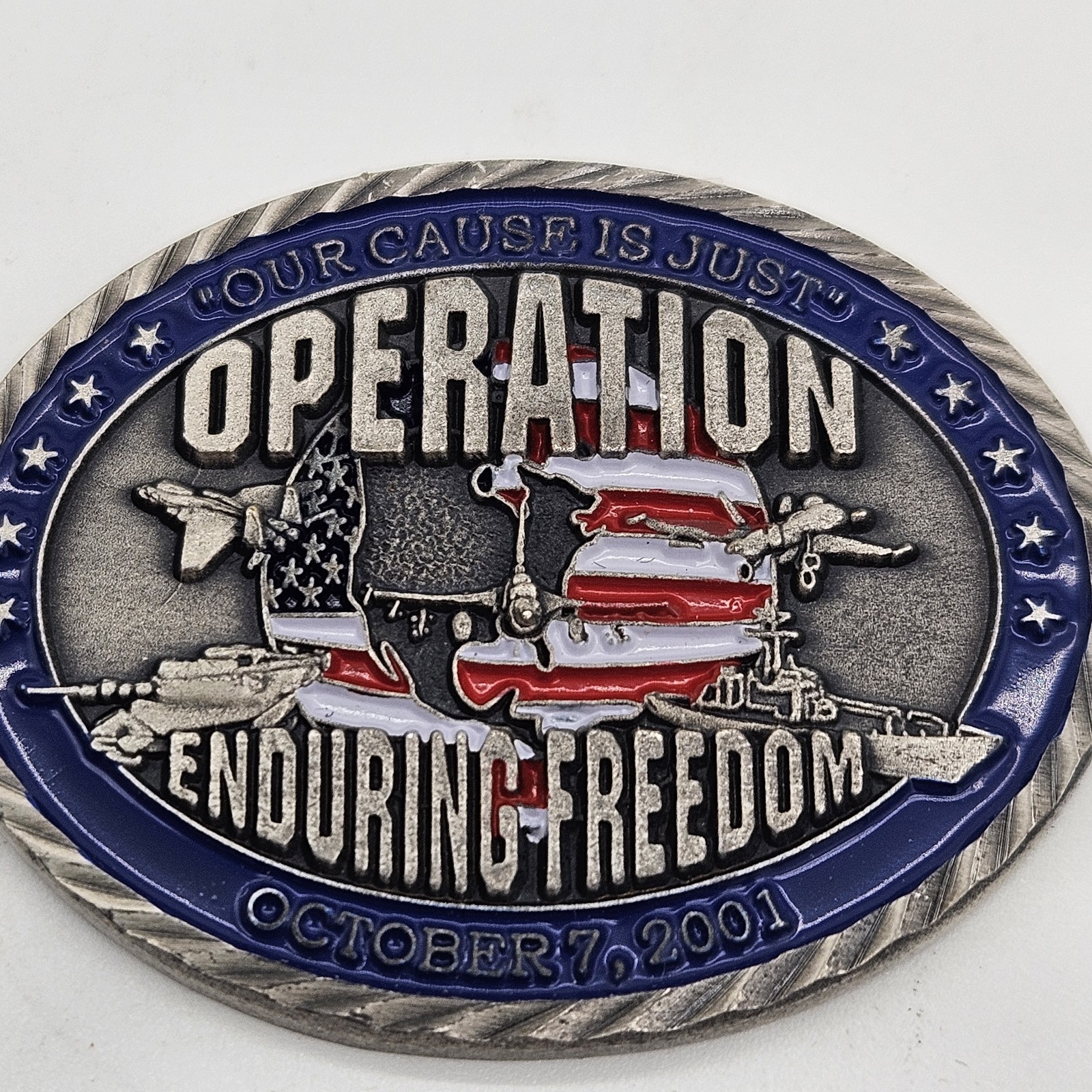 Vtg Commemorative Military Challenge Coin Operation Enduring Freedom October 7,