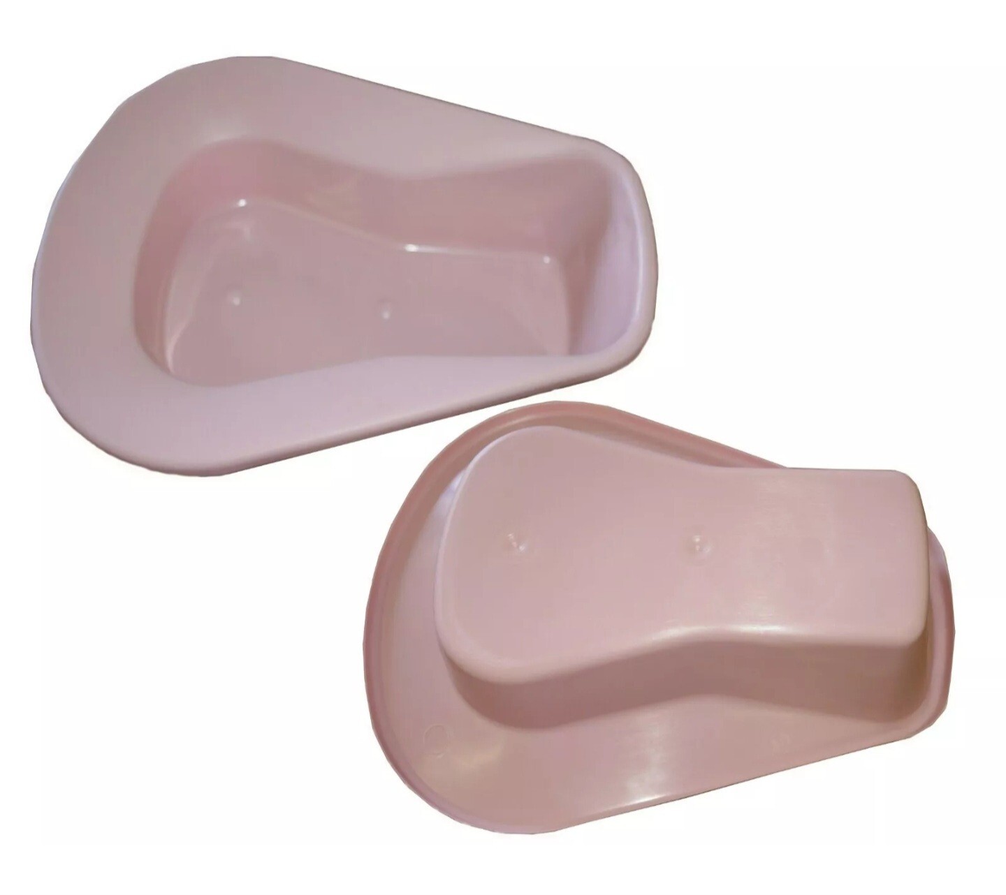 Case of 50 Medline Stack-A-Pan Bedpan, Mauve DYND80245