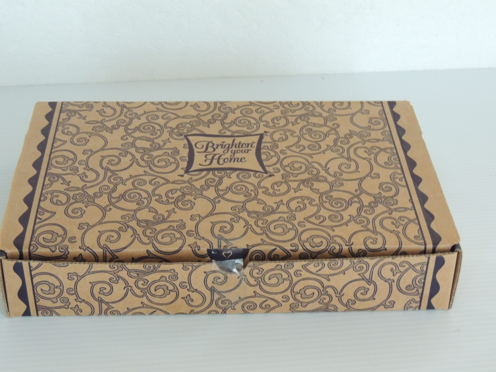 Brighton Box -- empty storage box -- 11" x 7" x 2"