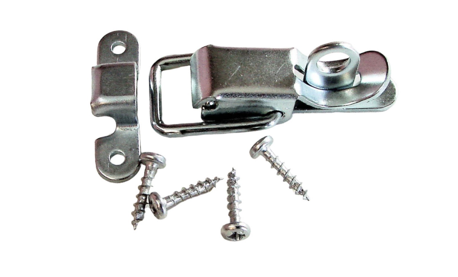 Small Penn Elcom 0525 Padlockable Draw Latch with Screws - Zinc Finish