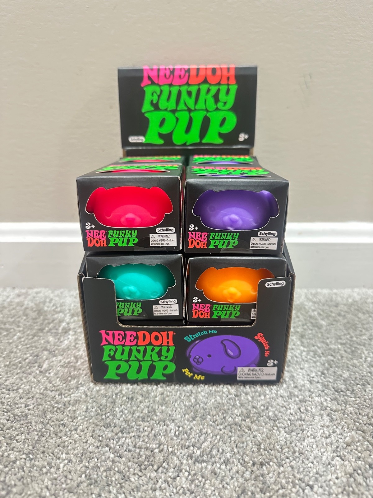 Authentic Schylling NeeDoh Funky Pup Squishy Toy – New in Box – Pick Your Color!