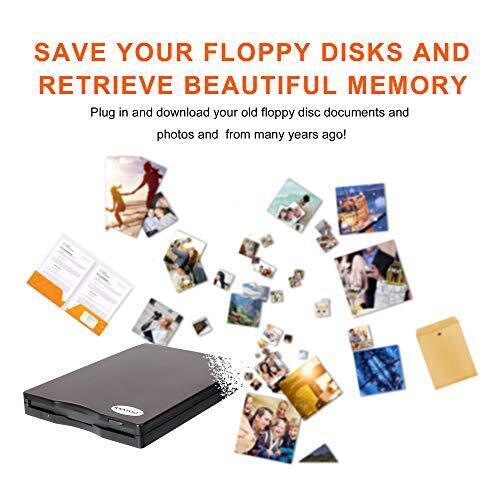 USB External Floppy Disk Drive, 3.5-inch Portable 1.44MB FDD Diskette Drive,
