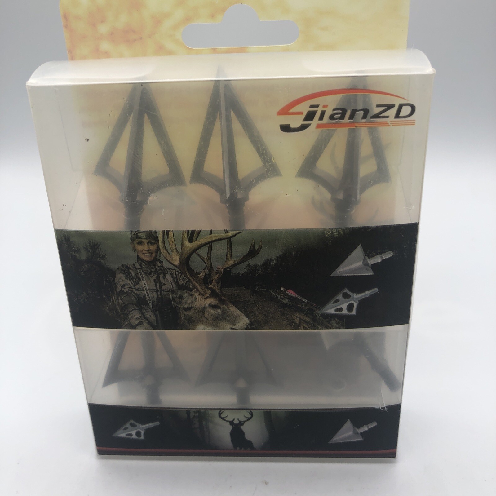 JIANZD 6 PACK Blades Hunting Broadhead Archery Arrow Screw-in Arrow Heads