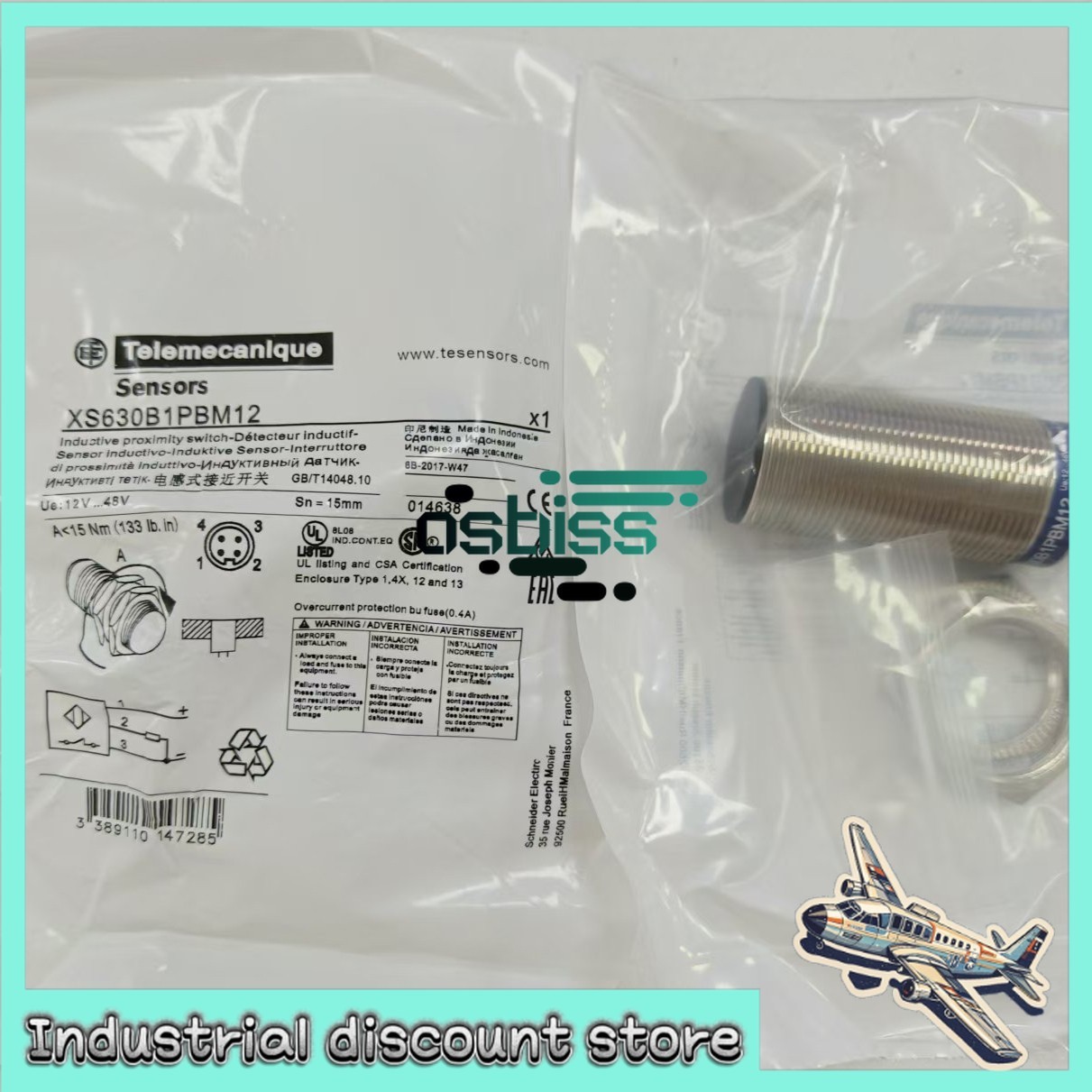 XS630B1PBM12 1X for New XS630B1PBM12 Proximity Switch Sensor Fast Shipping