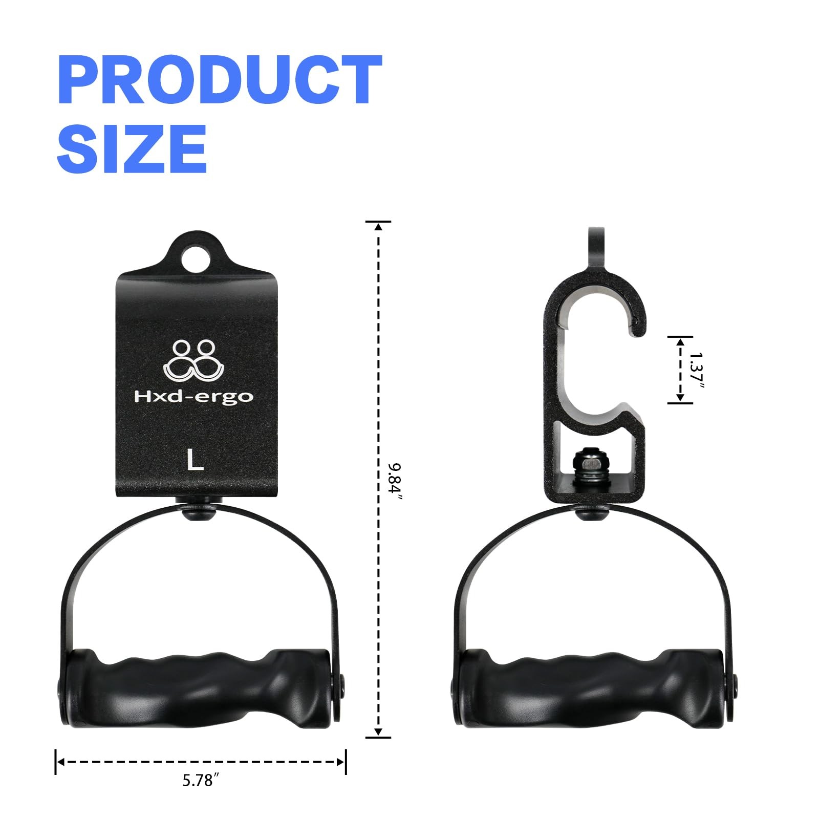 Rotating Pull-Up Handles-Ergonomic Exercise Handle for LAT Pulldown Attachmen...