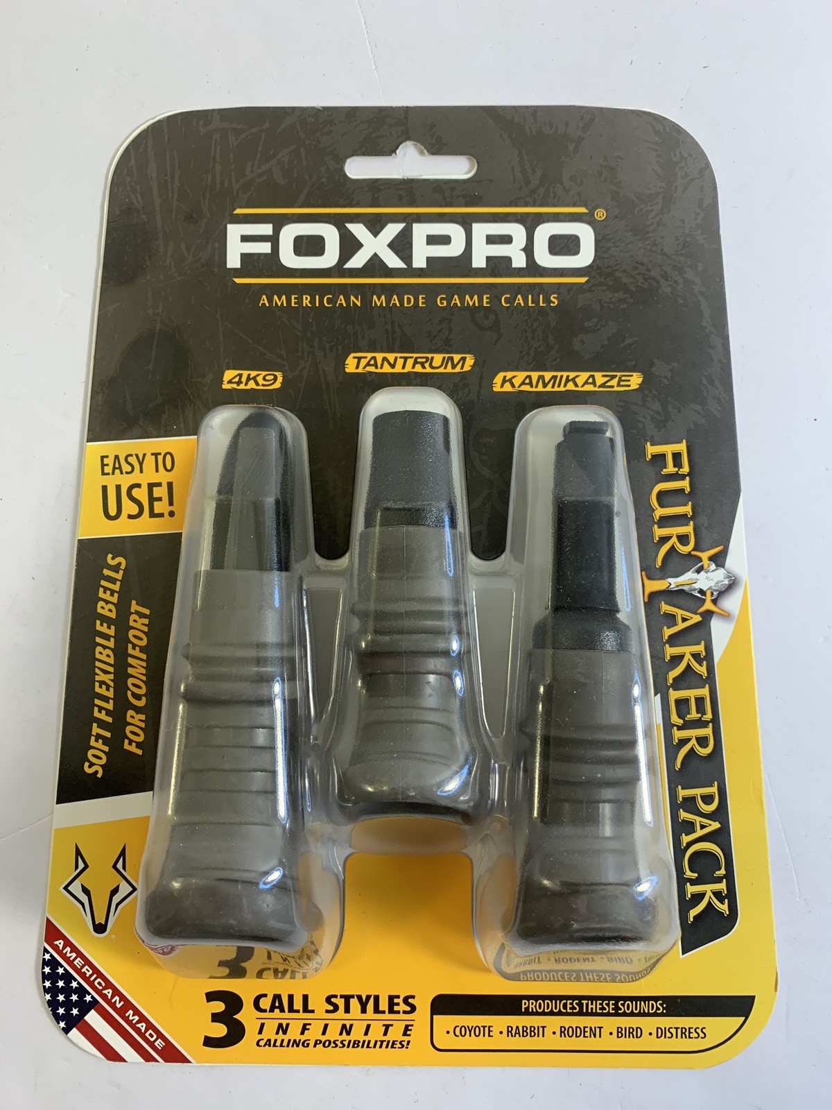 FOXPRO Furtaker Pack 3 Call Styles Predator Game Calls Coyote Rabbit Bird